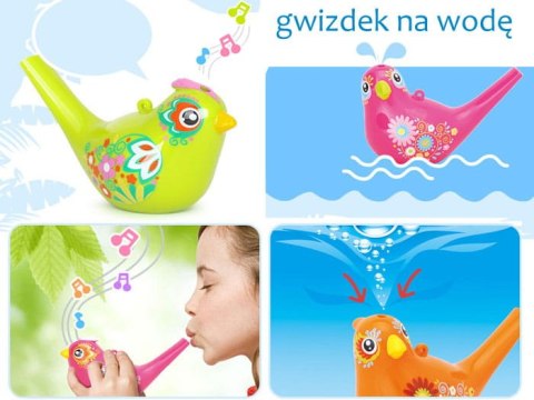 Ptaszek - gwizdek wodny, aqua birds