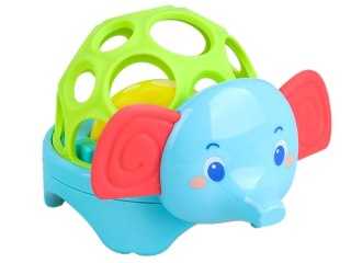 Grzechotka, gryzak, lampka ZWIERZAK SAFARI
