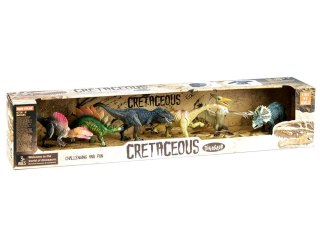 Malowane dinozaury, zestaw 6 sztuk