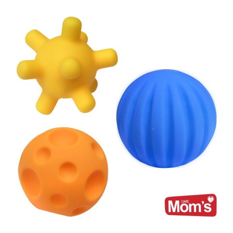 Piłeczki sensoryczne dla dzieci i do masażu - zestaw 3 sztuki