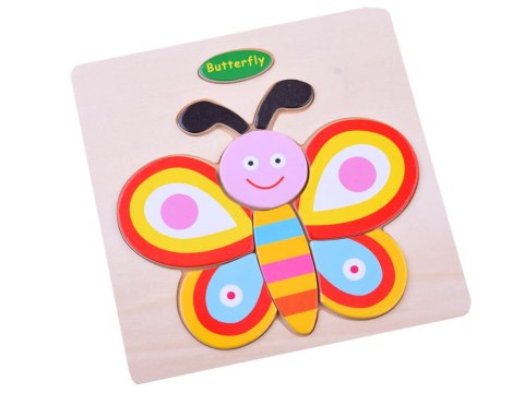 DREWNIANIA układanka, puzzle ZWIERZĄTKA