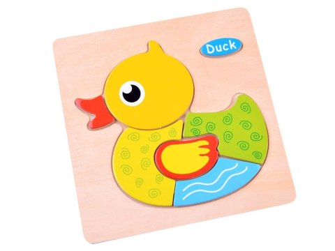 DREWNIANIA układanka, puzzle ZWIERZĄTKA