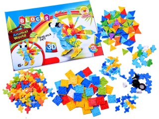 Kolorowe kreatywne Klocki 3D PAW - 227 elementów