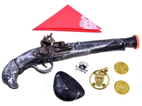 Pistolet dla pirata do zabawy + akcesoria PIRAT