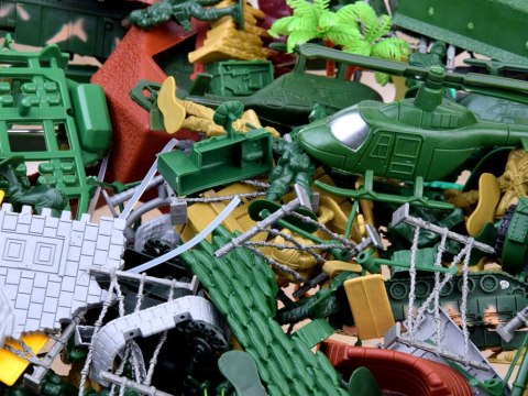 Zestaw MILITARNY WOJSKO żołnierzyki czołgi broń