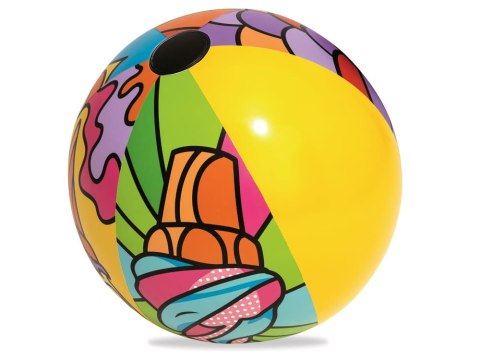 Kolorowa dmuchana piłka plażowa 91cm Bestway 31044