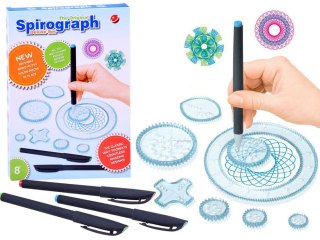 Spirograf - zestaw plastyczny do rysowania wzorów szablony