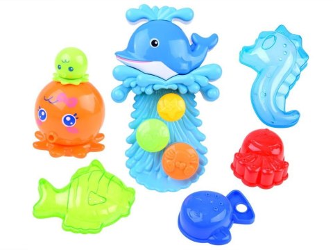Wieloryb zabawka do kąpieli + kubeczki