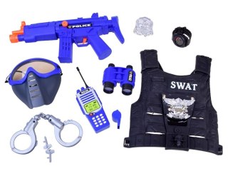 POLICJA, POLICJANT Zestaw policjanta kamizelka + akcesoria