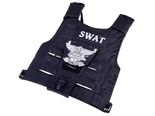 POLICJA, POLICJANT Zestaw policjanta kamizelka + akcesoria
