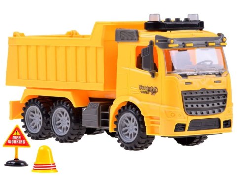 Auto Wywrotka, światło dźwięk znaki drogowe