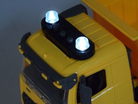 Auto Wywrotka, światło dźwięk znaki drogowe
