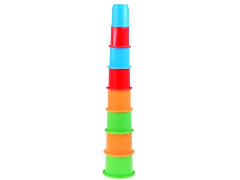 Kolorowe kubki KUBECZKI Little tikes piramidka