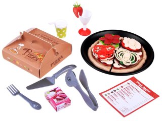 PIZZA kawałki, składniki do układania i krojenia