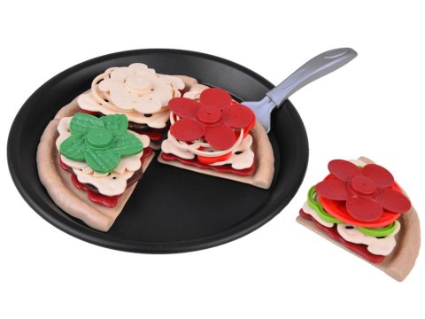 PIZZA kawałki, składniki do układania i krojenia