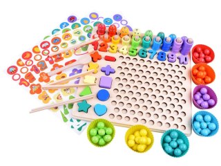 Drewniana Układanka LICZENIE MATEMATYKA MONTESSORI