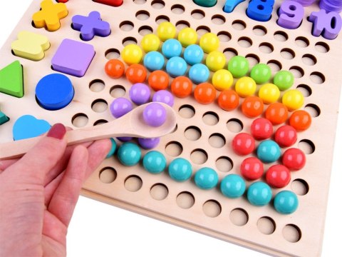 Drewniana Układanka LICZENIE MATEMATYKA MONTESSORI