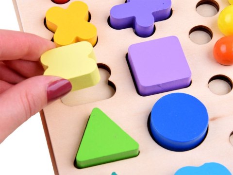 Drewniana Układanka LICZENIE MATEMATYKA MONTESSORI