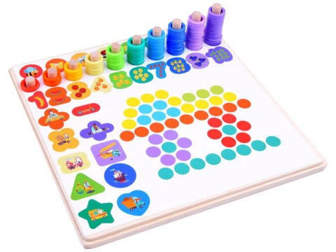 Drewniana Układanka LICZENIE MATEMATYKA MONTESSORI