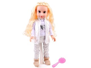 Elegancka zimowa LALA Lalka Adrianna 45cm