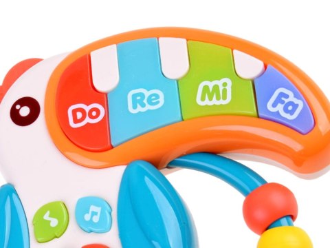 Interaktywny TUKAN - Zabawka muzyczna PIANINKO