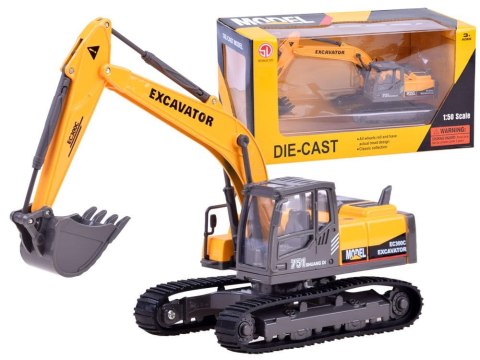 Metalowa KOPARKA - gąsienice, światło, dźwięk