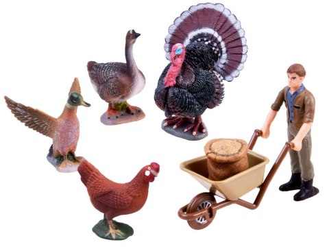 ZWIERZĘTA figurki zagroda FARMA FARMER