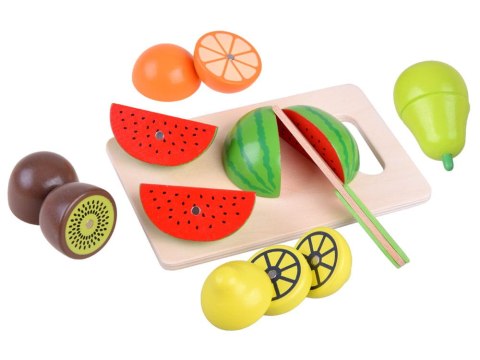 Drewniane WARZYWA OWOCE do krojenia na magnes SKRZYNKA