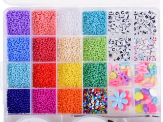 BRANSOLETKI - koraliki, zestaw do tworzenia biżuterii