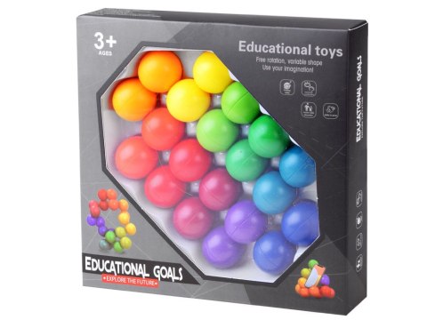 KOLOROWE KULKI logiczna układanka edukacyjna