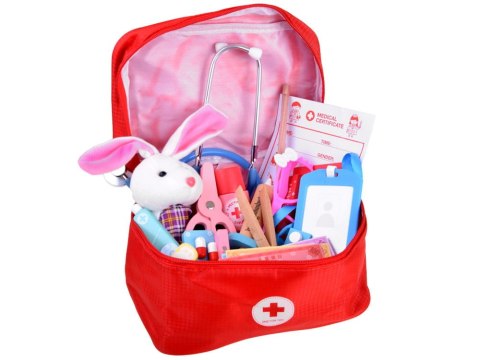 Zestaw MAŁY LEKARZ DOKTOR drewniane akcesoria