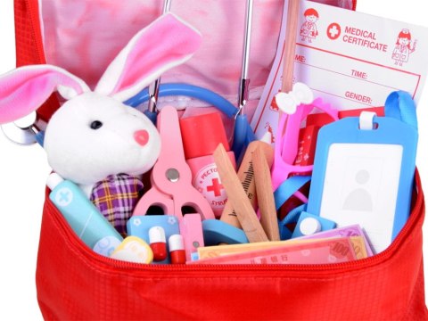 Zestaw MAŁY LEKARZ DOKTOR drewniane akcesoria