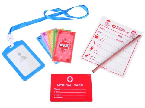 Zestaw MAŁY LEKARZ DOKTOR drewniane akcesoria