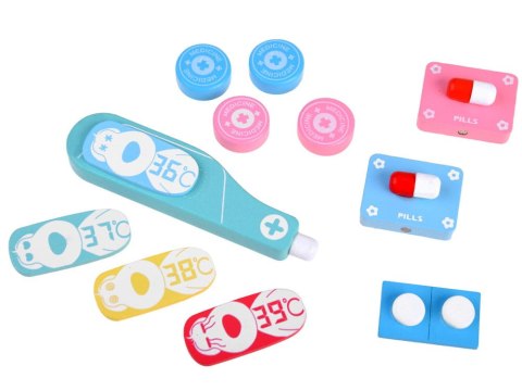 Zestaw MAŁY LEKARZ DOKTOR drewniane akcesoria