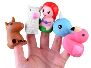 Pacynki figurki na palec SYRENKI bajkowy zestaw