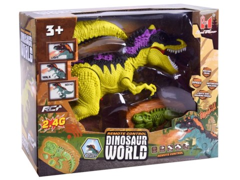 Interaktywny DINOZAUR r/c T-Rex pilot dym światło dźwięk
