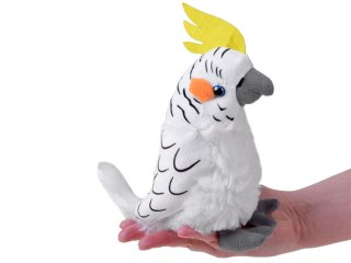 Maskotka pluszak PAPUGA biała nimfa 17cm