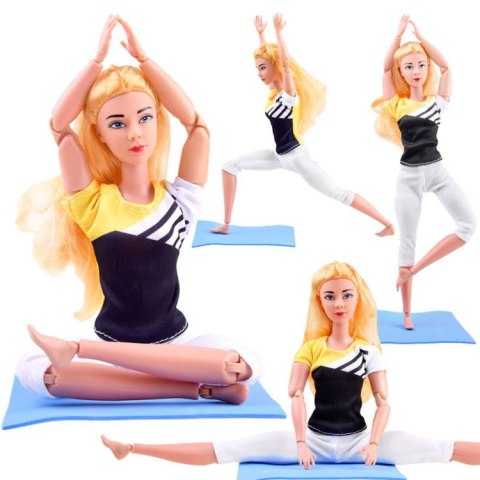 LALKA gimnastyczka ćwiczy joga fitness 30cm