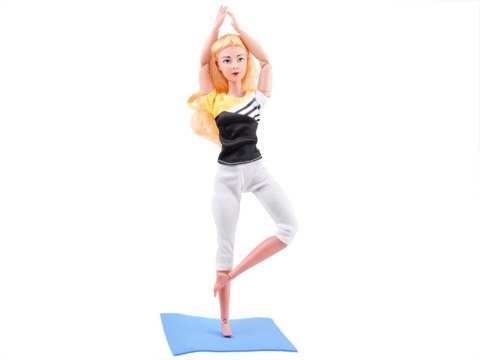 LALKA gimnastyczka ćwiczy joga fitness 30cm