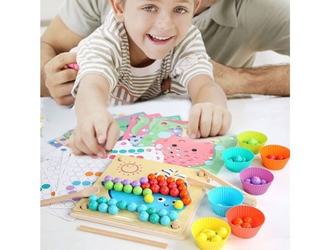 UKŁADANKA MOZAIKA koraliki kulki PUZZLE