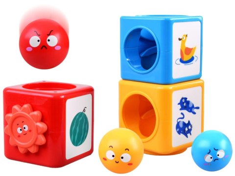 Kolorowa PIRAMIDKA SORTER wieża układanka