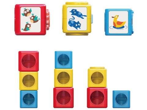Kolorowa PIRAMIDKA SORTER wieża układanka
