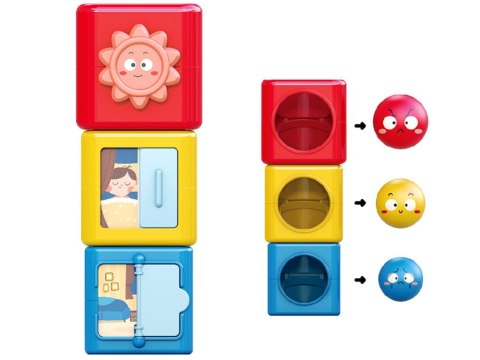 Kolorowa PIRAMIDKA SORTER wieża układanka