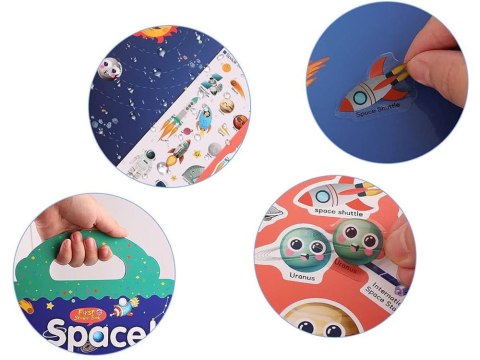 ALBUM KSIĄŻECZKA z naklejkami pojazdy droga