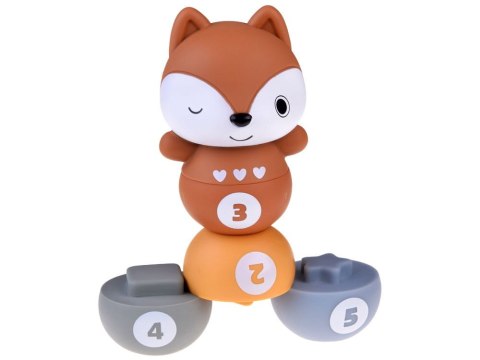 Gumowe ZWIERZAKI kręgle piłka ZOO zwierzątka