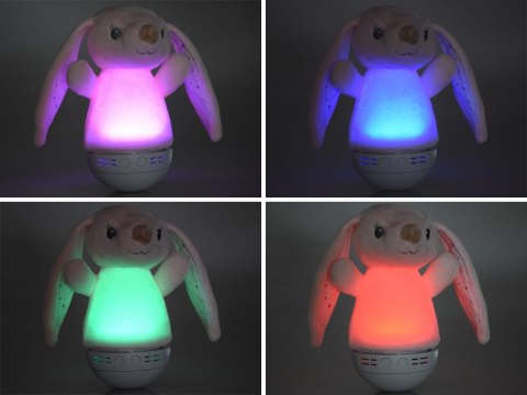 Pluszowy KRÓLIK LAMPKA nocna zmieniająca kolory PPOZYTYWKA