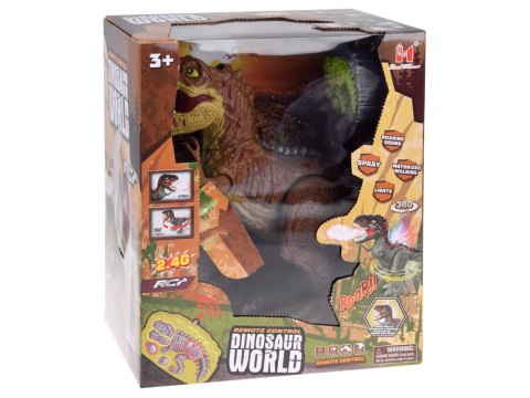 DINOZAUR T-REX sterowany gestem + pilot RC 2w1 zieje ryczy świeci tańczy