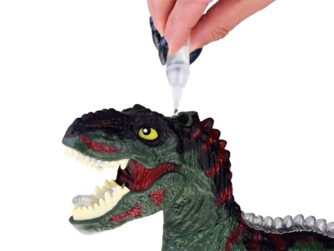 DINOZAUR T-REX sterowany gestem + pilot RC 2w1 zieje ryczy świeci tańczy