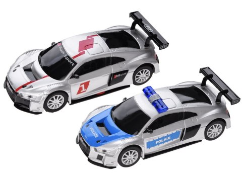Elektryczny TOR WYŚCIGOWY tor samochodowy RAJD 2 auta AUDI trasa 8m