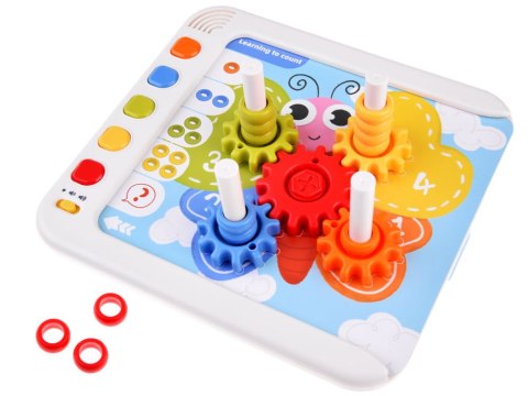 Interaktywny PANEL nauka emocji liczb figur Montessori